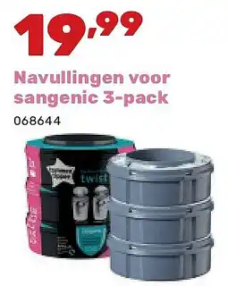 Happyland Navullingen voor sangenic 3-pack aanbieding