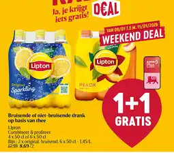 Delhaize Bruisende of niet-bruisende drank op basis van thee aanbieding
