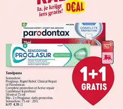 Delhaize Tandpasta aanbieding