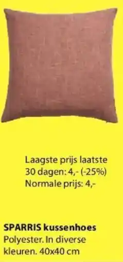 Jysk Sparris Kussenhoes aanbieding