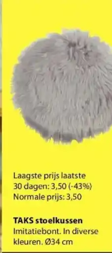 Jysk Taks Stoelkussen aanbieding