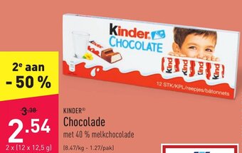 ALDI Kinder Chocolade aanbieding