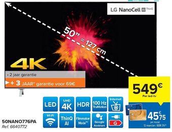Carrefour LG 50NANO776PA aanbieding