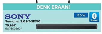 Carrefour Sony Soundbar 2.0 HT-SF150 aanbieding