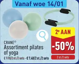 ALDI Crane assortiment pilates of yoga aanbieding