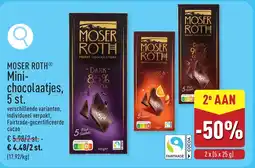 ALDI Moser roth mini chocolaatjes aanbieding