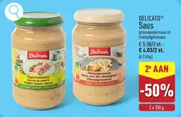 ALDI Delicato saus aanbieding