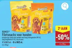 ALDI Romeo filetsnacks voor honden aanbieding
