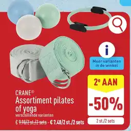 ALDI Crane assortiment pilates of yoga aanbieding