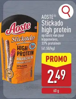 ALDI Aoste stickado high protein aanbieding