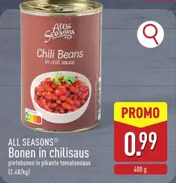 ALDI All seasons bonen in chilisaus aanbieding