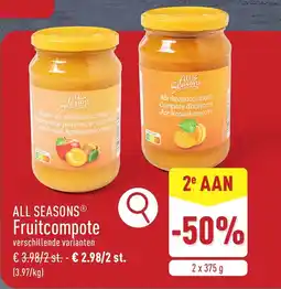 ALDI All seasons fruitcompote aanbieding