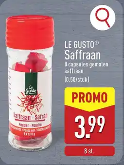 ALDI Le gusto saffraan aanbieding
