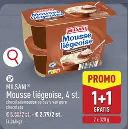 ALDI Milsani mousse liégeoise aanbieding