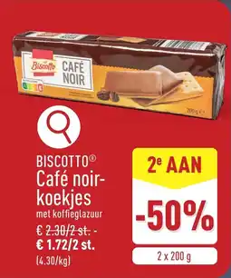 ALDI Biscotto café noir koekjes aanbieding