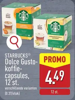ALDI Starbucks dolce gusto koffie capsules aanbieding