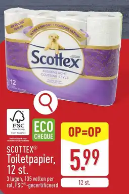 ALDI Scottex toiletpapier aanbieding
