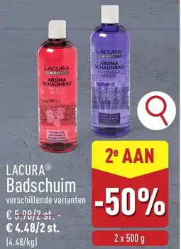 ALDI Lacura Badschuim aanbieding