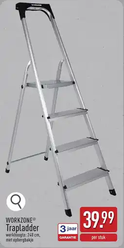 ALDI Workzone Trapladder aanbieding