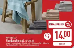 ALDI Novitesse Handdoekenset aanbieding