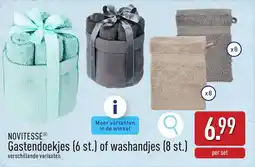 ALDI Novitesse Gastendoekjes of Washandjes aanbieding