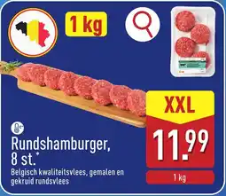 ALDI Rundshamburger XXL aanbieding