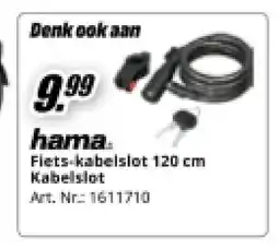 MediaMarkt hama Fiets-kabelslot 120 cm Kabelslot aanbieding