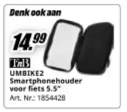 MediaMarkt TNB UMBIKE2 Smartphonehouder aanbieding