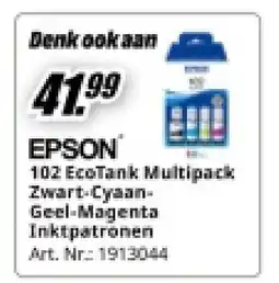 MediaMarkt EPSON 102 EcoTank Multipack Zwart-Cvaa GerlMagenta Inktpatro Inktpatronen aanbieding