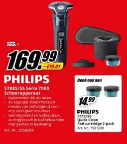 MediaMarkt PHILIPS S7885/55 Serie 7000 Scheerapparaat aanbieding