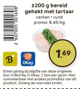 Bon Ap Bereid gehakt met tartaar aanbieding