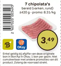 Bon Ap 7 chipolata's aanbieding