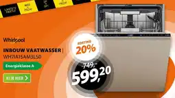 Expert Whirlpool inbouw vaatwasser WH7IA15AM3LS0 aanbieding