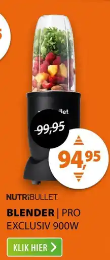 Expert Nutribullet blender pro exclusiv 900W aanbieding