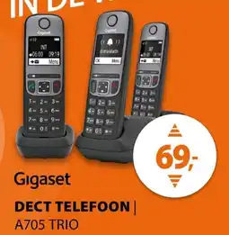 Expert Gigaset dect telefoon A705 trio aanbieding