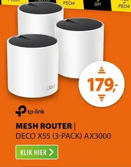 Expert Mesh router deco X55 3-PACK AX3000 aanbieding