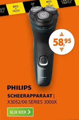 Expert Philips scheerapparaat X3052/00 series 3000X aanbieding