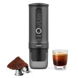 Decathlon OutIn Nano draagbare elektrische espressomachine - ruimtegrijs aanbieding