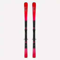 Decathlon Pisteski's met binding G7 rood zwart aanbieding