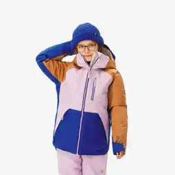 Decathlon Snowboardjas voor kinderen SNB500 6-10 jaar Ziprotec driekleurig aanbieding