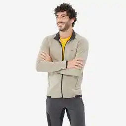Decathlon Fleece jas voor bergwandelen heren MH500 Light beige aanbieding