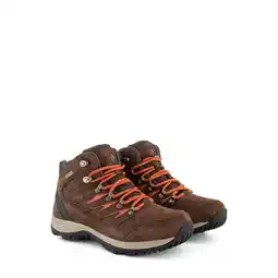 Decathlon Hornborg Dames - Halfhoge wandelschoenen - Waterdicht - Bruin aanbieding