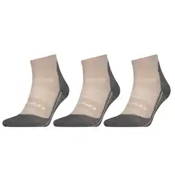 Decathlon Wandelsokken Cool Hiking Quarter 3-pack Taupe aanbieding