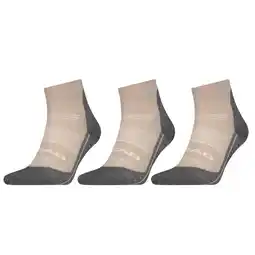 Decathlon Wandelsokken Cool Hiking Quarter 3-pack Taupe aanbieding