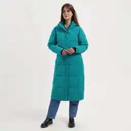 Decathlon Franska Dames - Puffer winterjas - Waterbestendig - Turkoois aanbieding