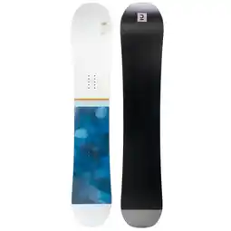 Decathlon All mountain & freeride snowboard dames Allroad 500 wit blauw aanbieding