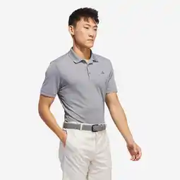 Decathlon Golfpolo met korte mouwen voor heren grijs aanbieding