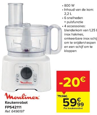 Carrefour Keukenrobot FP542111 aanbieding