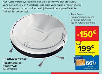 Carrefour Robotstofzuiger RR6887WH aanbieding