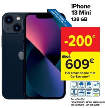 Carrefour iPhone 13 Mini 128GB aanbieding